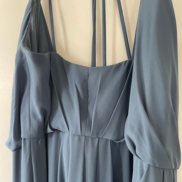 Blue Bridesmaid Dress - Picture 2 of 4